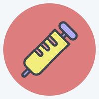 Icon Vaccination. suitable for education symbol. color mate style. simple design editable. design template vector. simple illustration vector