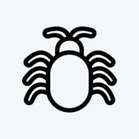 Icon Software Bug. suitable for Security symbol. line style. simple design editable. design template vector. simple illustration vector