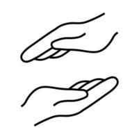 Help and protect Hand vector