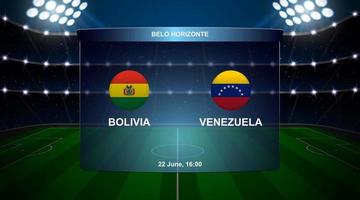 gráfico de transmisión de marcador de fútbol vector