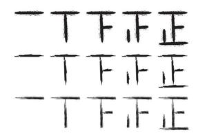 Hand drawn Tally marks vector