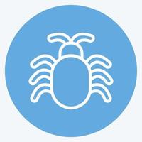 Icon Software Bug. suitable for Security symbol. blue eyes style. simple design editable. design template vector. simple illustration vector