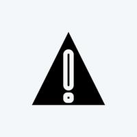 Icon Caution. suitable for Security symbol. glyph style. simple design editable. design template vector. simple illustration vector
