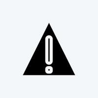 Icon Caution. suitable for Security symbol. glyph style. simple design editable. design template vector. simple illustration vector