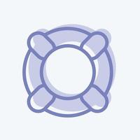 Icon Lifesaver. suitable for Security symbol. two tone style. simple design editable. design template vector. simple illustration vector