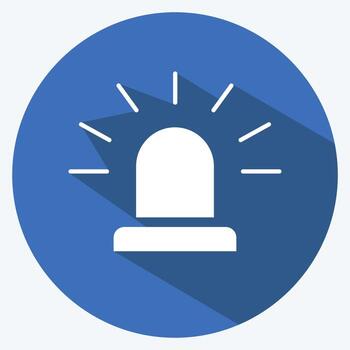 alerta de icono. adecuado para el símbolo de seguridad. estilo de sombra larga. diseño simple editable. vector de plantilla de diseño. ilustración sencilla