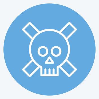 Icon Dangerous. suitable for Security symbol. blue eyes style. simple design editable. design template vector. simple illustration vector