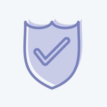 Icon Defense. suitable for Security symbol. two tone style. simple design editable. design template vector. simple illustration vector