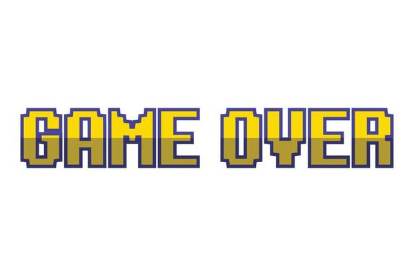 game over pixel background