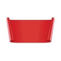 Realistic ribbon or banner on white background. vector