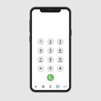 Phone call screen vector