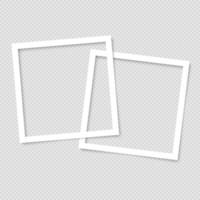 Blank photo frame. Template for design. Vector illustration