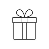 icono de vector de regalo