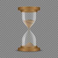 Sand hourglass clock vector