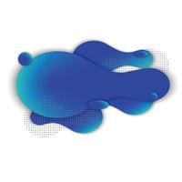 Abstract color liquid shape vector