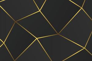 Golden geometric abstract pattern. vector