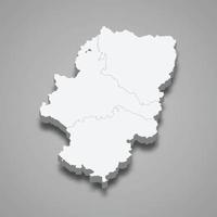 3d region of Spain vector