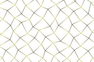 Golden geometric abstract pattern. vector