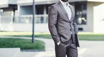 important and successful man in a suit photo