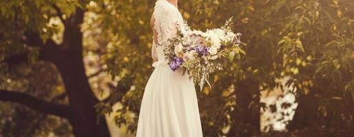 Smiling beautiful bride photo