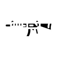 rifle weapon glyph icon vector illustration