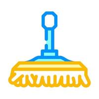brush for washing car color icon vector illustration