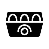 egg cooker glyph icon vector symbol illustration