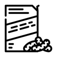 palos de maíz snack línea icono vector ilustración