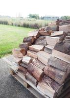 logs for firewood strack, nature truck tree photo