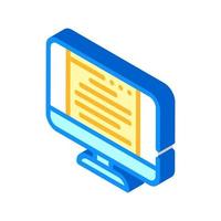 document of operating system isometric icon vector illustration