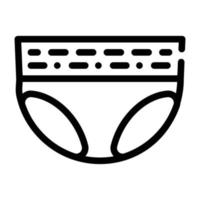 diaper for old human line icon vector illustration