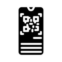 qr scanner glyph icon vector illustration sign