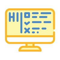 turing test color icon vector isolated illustration