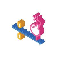 deadline project isometric icon vector illustration