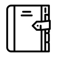 diary with separator line icon vector illustration