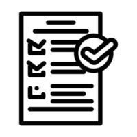 check list compliance line icon vector illustration