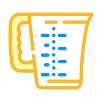 cooking measuring cup color icon vector illustration