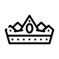 crown fairy tale line icon vector illustration