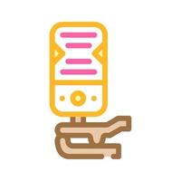 tuner for tuning strings color icon vector illustration