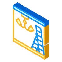 installation chandelier isometric icon vector illustration color