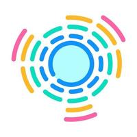circular equalizer color icon vector illustration line