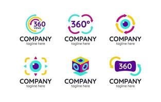 360 View Logo Set vector