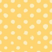 Vector seamless pattern with hand drawn yellow watercolor polka dots. Background for wallpaper, scrapbooking, fabric, textile design.