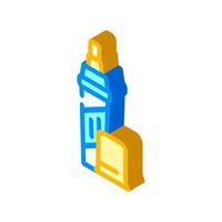 pencil for removing scratches isometric icon vector illustration