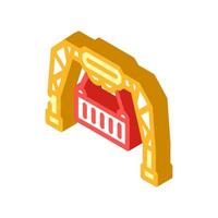 loading container wholesale isometric icon vector illustration