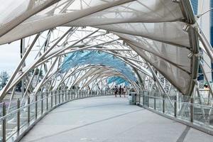 Singapore, 2012. Helix Bridge in Singapore photo