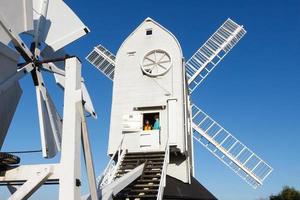 CLAYTON, EAST SUSSEX, UK, 2009. Jill Windmill on a Winter's Day photo