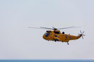 Eastbourne, East Sussex, UK, 2012. Sea King HAR3 Helicopter Display at Airbourne photo
