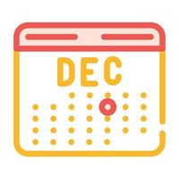 accounting revenue calendar color icon vector illustration