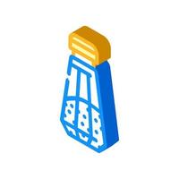 salt in salt shaker isometric icon vector illustration